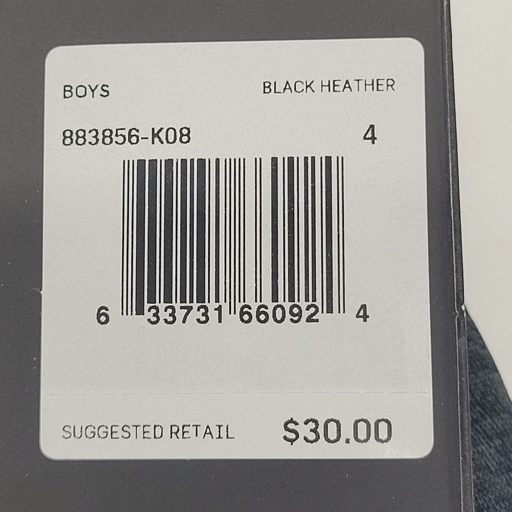 Hurley Shorts Black Heather Pull On Solar French Terry Quick Dry Boys Size 4 NEW - Picture 4 of 15